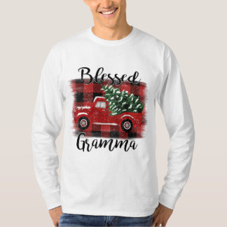 Selig Gramma Red Truck Vintage Weihnachtsbaum T-Shirt