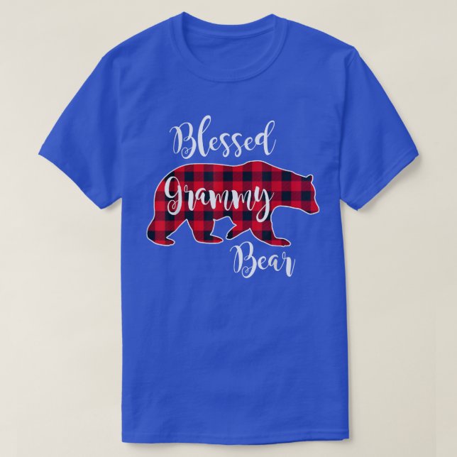 Selig Grammy Bär Red Buffalo Karo Kariert Fun Gr T-Shirt (Design vorne)