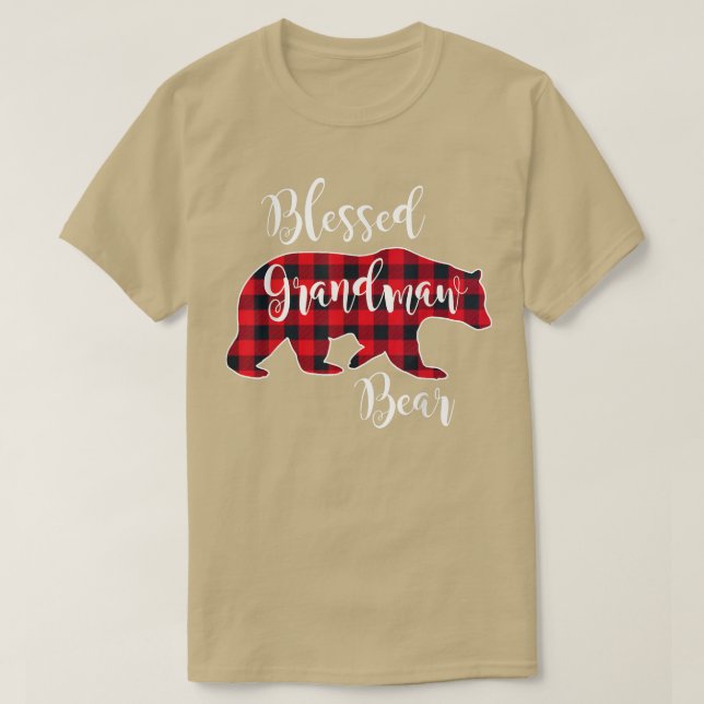 Selig Großbär Roter Buffalo Karo Kariert Gran T-Shirt (Design vorne)