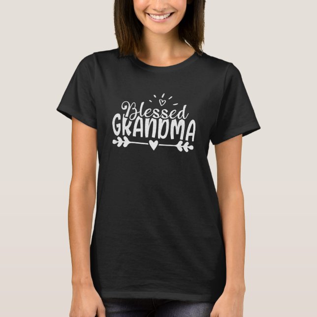 Selig Großmutter Muttertag Mama Momma Mama T-Shirt (Vorderseite)