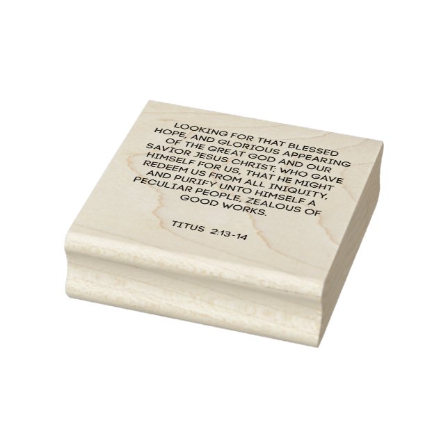 Selig-Hoffnung-Schrift Gummistempel (Stempel)