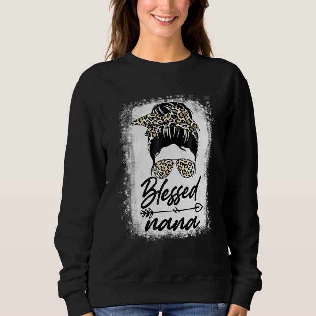 Selig Nana Leopard für Mamas Frauen Mutter" Sweatshirt (Vorderseite)