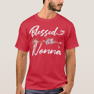 Selig Nonna Funny Grüße Blume Familie Großmutter T-Shirt