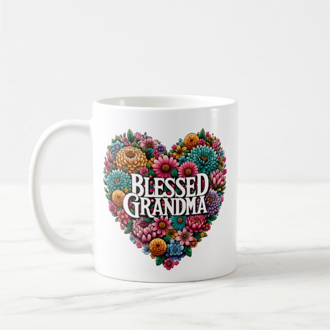 Selig Oma Floral Heart Kaffeetasse (Links)