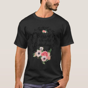 Selig Oma Floral segnete er, Gra genannt zu werden T-Shirt