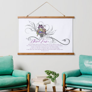 Selig Osterfest Wandteppich Mit Holzrahmen