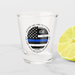 Selig sind die Friedensstifter Personalisierte Pol Schnapsglas