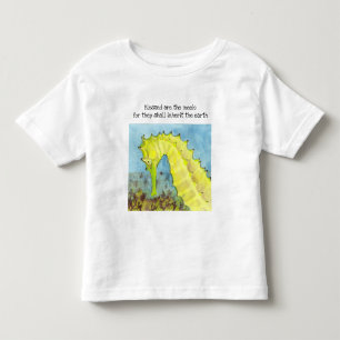 Selig sind die Meek Seepferd Kleinkind T-shirt