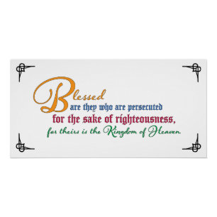 Selig sind die Verfolgten Poster