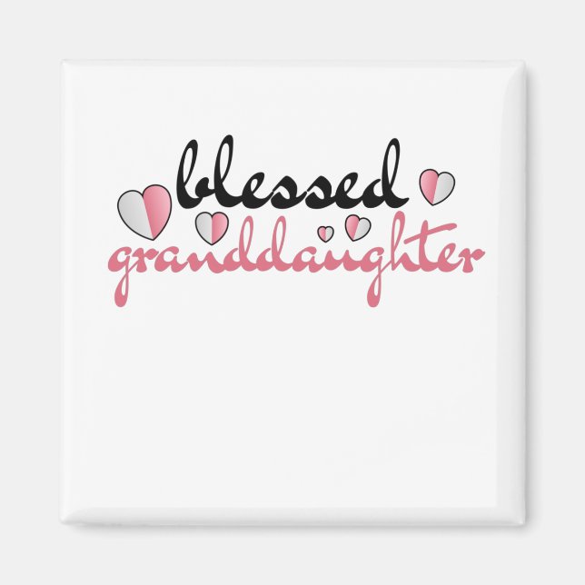 Selige Enkelin meiner lieblichen Großeltern Magnet (Vorne)