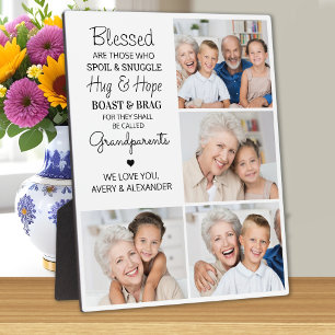 Selige Großeltern Personalisierte FotoCollage Fotoplatte