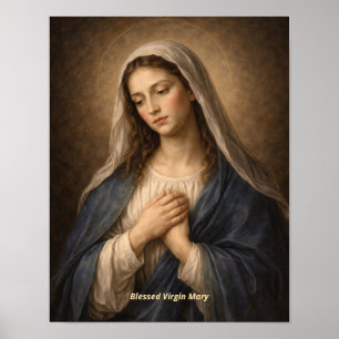 Selige Jungfrau Maria Kunstprint Poster