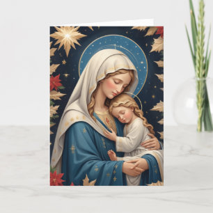 Selige Jungfrau Maria Traditionell Katholisch Feiertagskarte