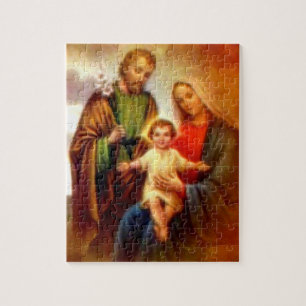 Selige Jungfrau Maria und Säugling Kind Jesus Puzzle