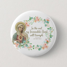 Selige Jungfrau Mary Fatima Religious katholische Button