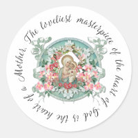 Selige Jungfrau Mary Jesus Mutter Zitat Blumenklas