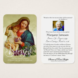 Selige Jungfrau Mary Katholic Beerdigung Gedenkstä