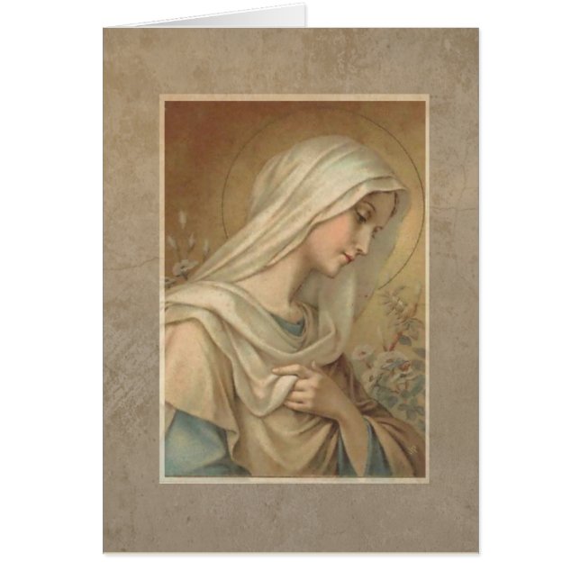 Selige Jungfrau Mary Katholic Religious Daisies (Vorne)