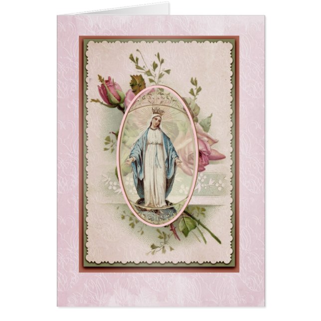 Selige Jungfrau Mary Pink Roses Religioius (Vorne)