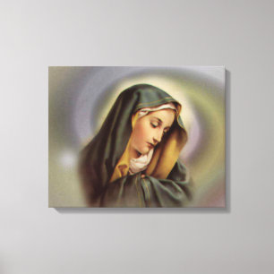 Selige Jungfrau Mary Wrapped Canvas Leinwanddruck