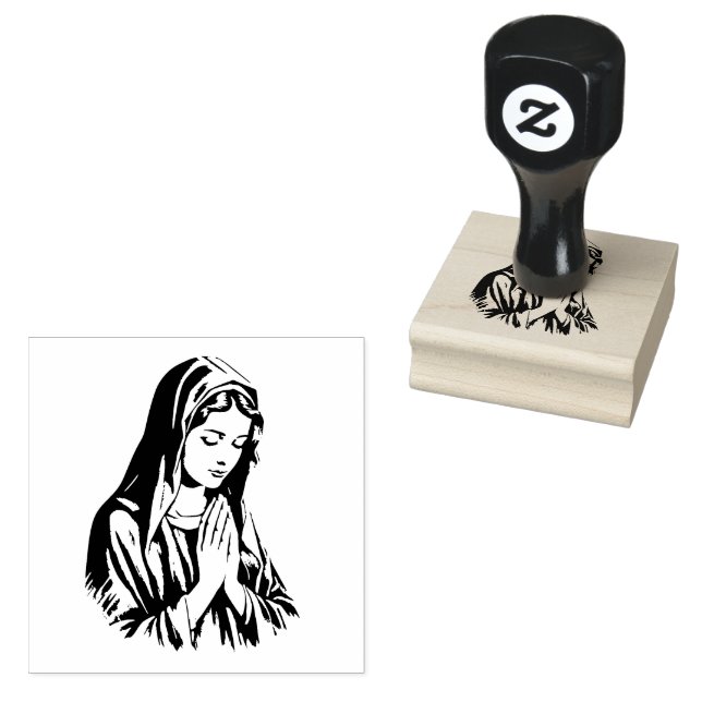 Selige Jungfrau Mutter Maria Katholische Religiöse Gummistempel (Stempel)