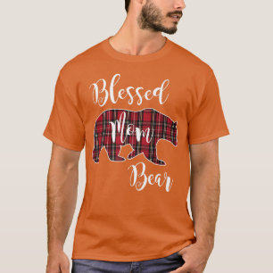 Selige Mama Bear Buffalo Karo Kariert Pattern Mama T-Shirt