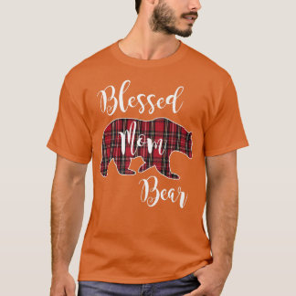 Selige Mama Bear Buffalo Karo Kariert Pattern Mama T-Shirt