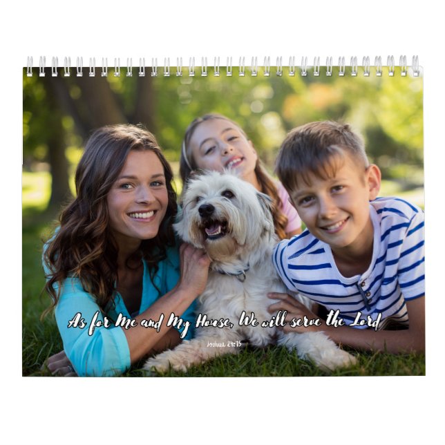 Selige Momente: Kalender für benutzerdefinierte Fo (Rückseite)