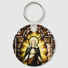 Selige Mutter Maria mit einem Sternenkreis Schlüsselanhänger
