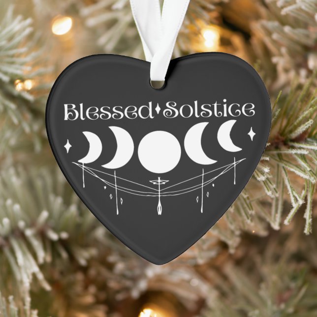 Selige Phasen des Solstice-Mondes Ornament (Baum)