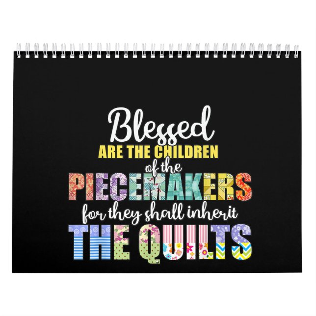 Selige Piecemakers Children Quilt Crochet Kalender (Titelbild)