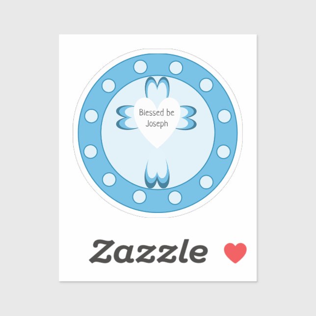 Selige Taufe Aufkleber (Blatt)