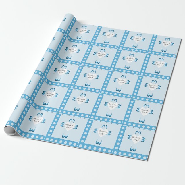 Selige Taufe Geschenkpapier (Ungerollt)