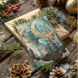 Selige Weihnachten Winter Solstice Aquamarinen Wal