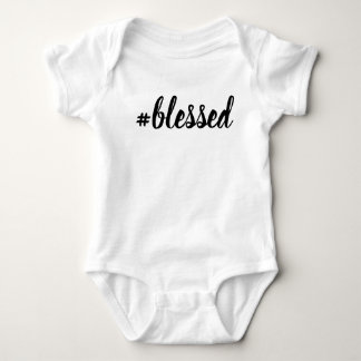 #Seligen Baby Bodysuit Gesegnet Hashtag Strampler