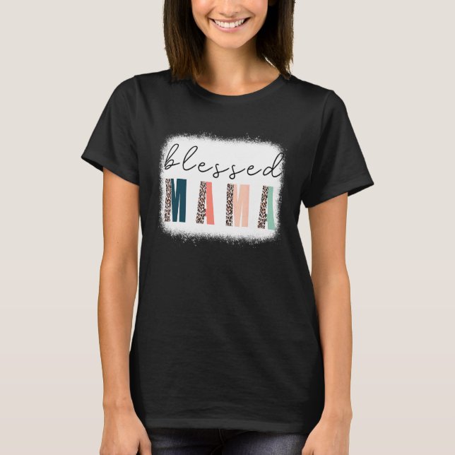 Seligen Mama Bleached Mama Leopard T-Shirt (Vorderseite)