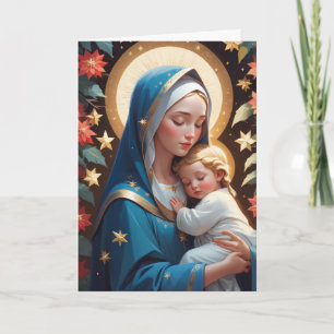 Seliggesprochene Jungfrau Maria Traditionell katho Karte
