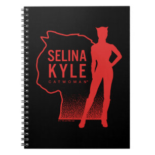 Selina Kyle Catwoman Kontur Logo Notizblock