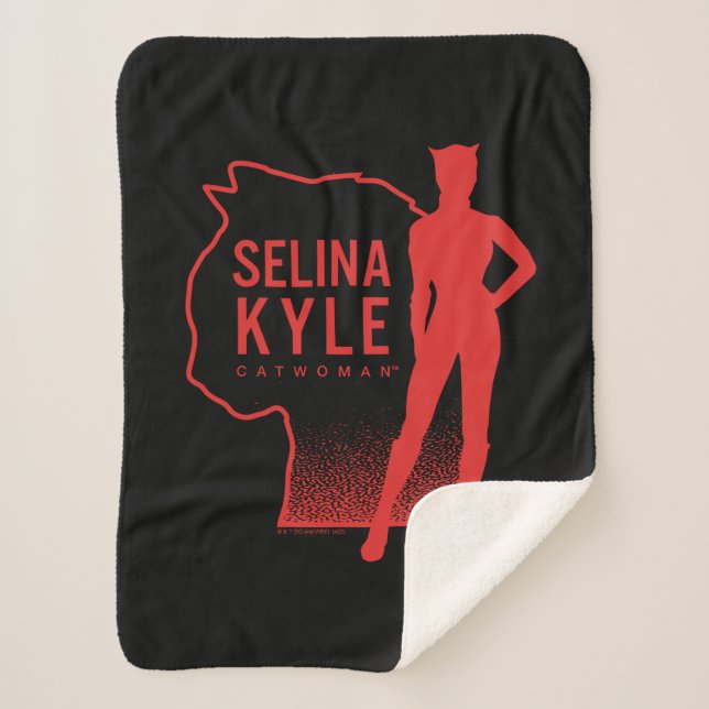 Selina Kyle Catwoman Kontur Logo Sherpadecke (Vorderseite)