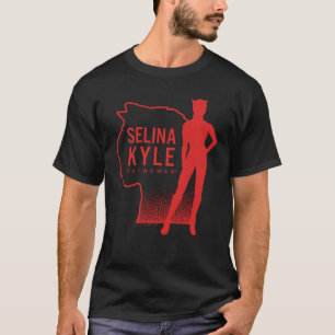Selina Kyle Catwoman Kontur Logo T-Shirt