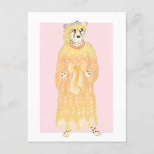 Seline elegante Cheetah Postcard Feiertagspostkarte