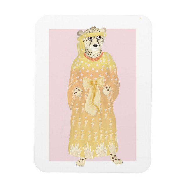 Seline eleganter Cheetah-Magnet Magnet (Vertikal)