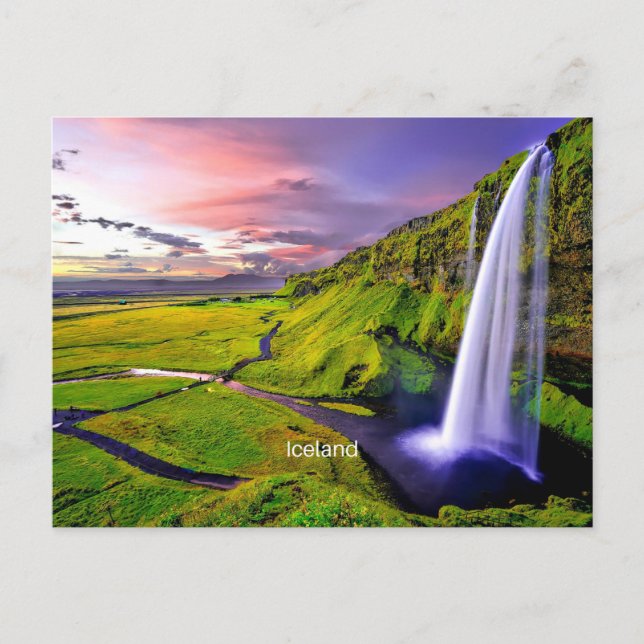 Seljalandfoss, Island Postkarte (Vorderseite)