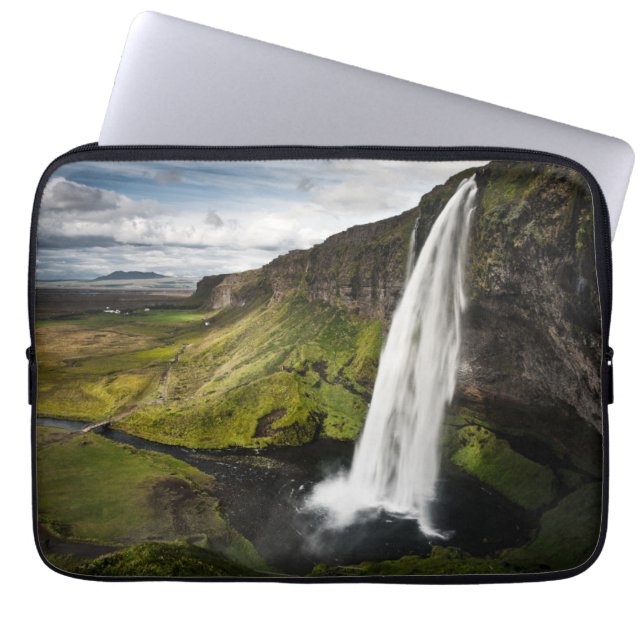 Seljalandsfoss Wasserfall | Island Laptopschutzhülle (Vorderseite)