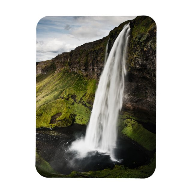 Seljalandsfoss Wasserfall | Island Magnet (Vertikal)