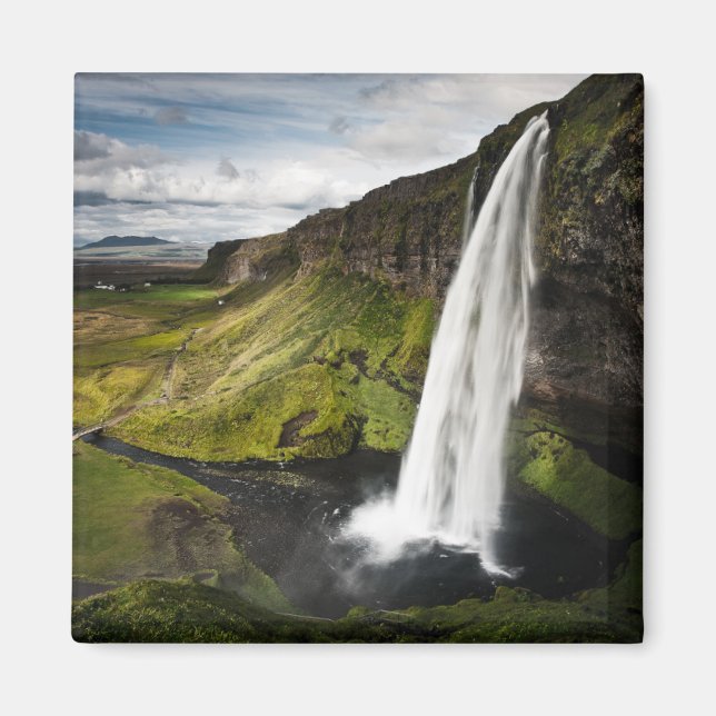 Seljalandsfoss Wasserfall | Island Magnet (Vorne)
