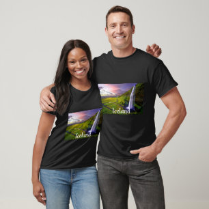 Seljalandsfoss Wasserfälle Island  T-Shirt