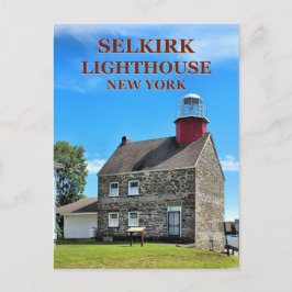 Selkirk Lighthouse, New York Postcard Postkarte