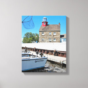 Selkirk Lighthouse, New York Wrapped Canvas Leinwanddruck