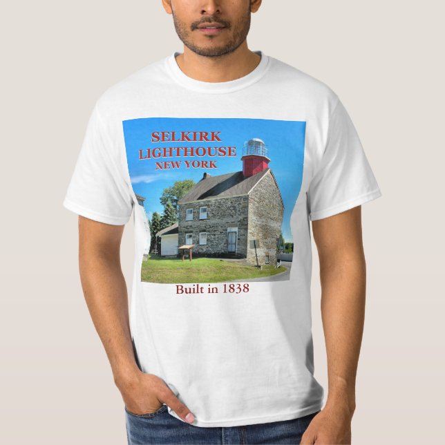 Selkirk Lighthouse, New Yorker T - Shirt (Vorderseite)